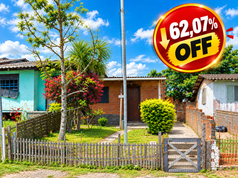 Casa alvenaria 41,57m2, rua rubem berta, 49, aparecida - alvorada/rs